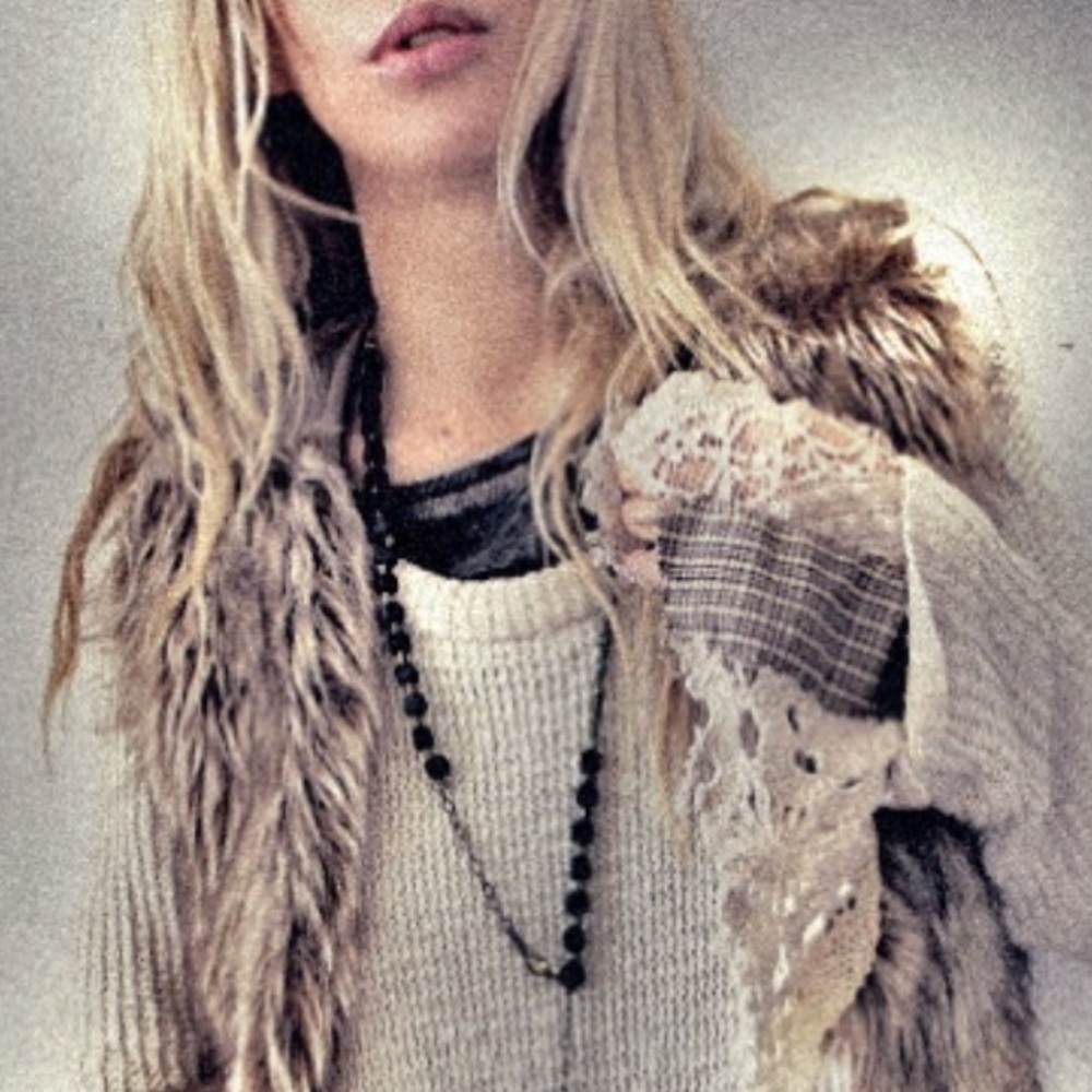 shaggy faux fur vest